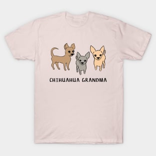 Chihuahua grandma - pink T-Shirt